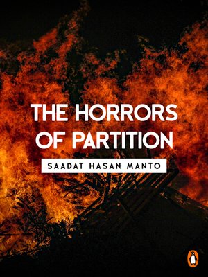 cover image of The Horrors of Partition